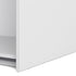 Verona Sliding Wardrobe 180cm in White with White Doors with 5 Shelves
